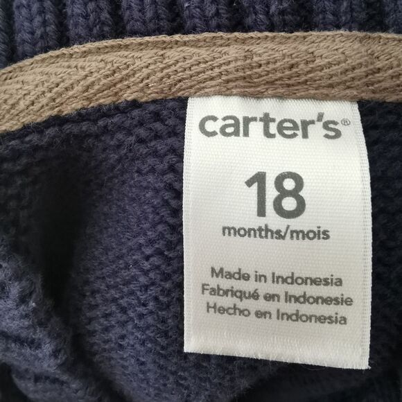 2/$20 Carter's knit boys sweater size 18 m - Picture 4 of 4